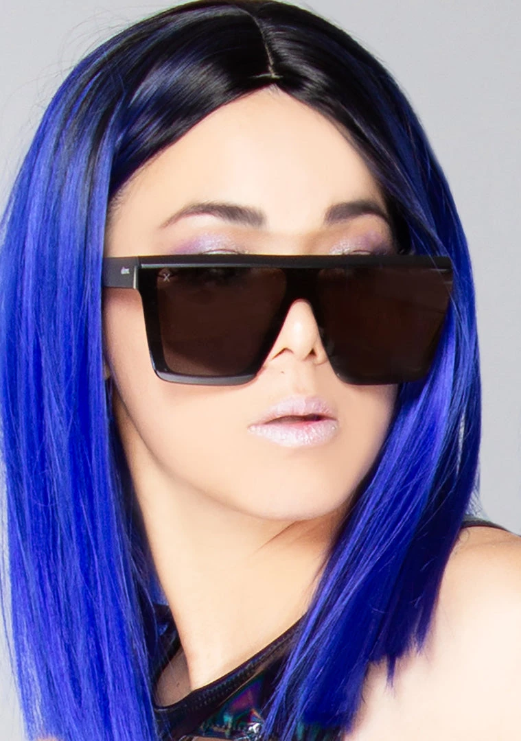 Dime Optics Unlocked Sunglasses In Matte Black/Grey Mirror New 4 Dime Optics Unlocked Sunglasses In Matte Black/Grey Mirror New