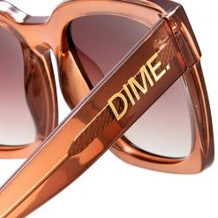 Dime Optics Anonymous Sunglasses In Taupe Crystal/Brown Gradient