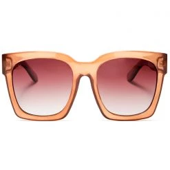Dime Optics Anonymous Sunglasses In Taupe Crystal/Brown Gradient