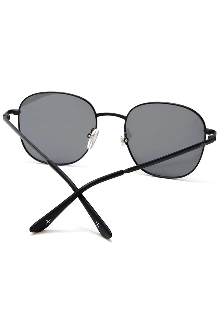 Dime Optics Avalon Sunglasses In Matte Black/Grey Mirror New 6 Dime Optics Avalon Sunglasses In Matte Black/Grey Mirror New