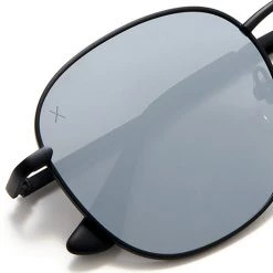 Dime Optics Avalon Sunglasses In Matte Black/Grey Mirror New 12 Dime Optics Avalon Sunglasses In Matte Black/Grey Mirror New