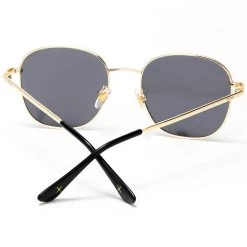 Dime Optics New Avalon Sunglasses In Matte Gold/Grey