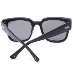 Dime Optics The Great Fantastic Brea Sunglasses In Black/Grey Mirror