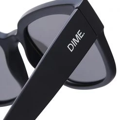 Dime Optics The Great Fantastic Brea Sunglasses In Black/Grey Mirror