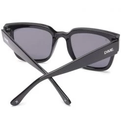 Dime Optics The Great Fantastic Brea Sunglasses In Black/Grey