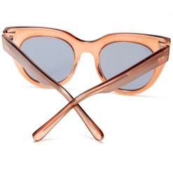 Dime Optics Rumors Sunglasses In Taupe Crystal/Beige Mirror