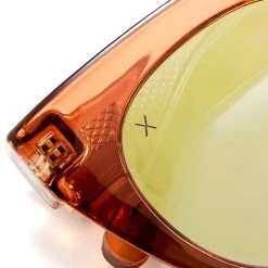 Dime Optics Rumors Sunglasses In Taupe Crystal/Beige Mirror