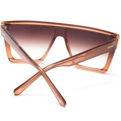 Dime Optics The Great Fantastic Unlocked Sunglasses In Taupe Crystal/Brown Gradient