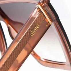 Dime Optics The Great Fantastic Unlocked Sunglasses In Taupe Crystal/Brown Gradient 9 Dime Optics The Great Fantastic Unlocked Sunglasses In Taupe Crystal/Brown Gradient