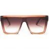 Dime Optics The Great Fantastic Unlocked Sunglasses In Taupe Crystal/Brown Gradient