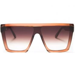 Dime Optics The Great Fantastic Unlocked Sunglasses In Taupe Crystal/Brown Gradient