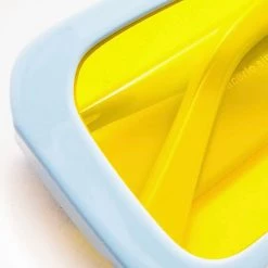 Dime Optics X Kali Uchis Kali Sunglasses In Light Blue/Yellow World Tour