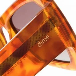 Dime Optics X Kali Uchis Kali Sunglasses In Sunset Tortoise/Brown