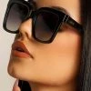 Dime Optics X Les Do Makeup EPTX Sunglasses In Black/Grey Gradient New