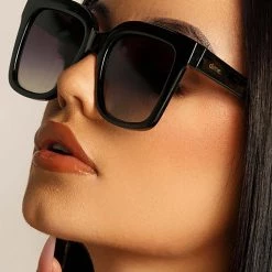 LA Style Rush Sales 9 Dime Optics X Les Do Makeup EPTX Sunglasses In Black/Grey Gradient New