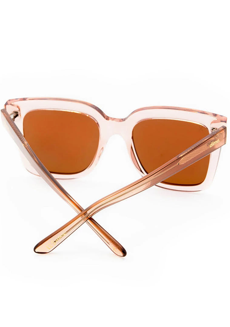 Dime Optics X Les Do Makeup EPTX Sunglasses In Vintage Crystal/Brown 6 Dime Optics X Les Do Makeup EPTX Sunglasses In Vintage Crystal/Brown