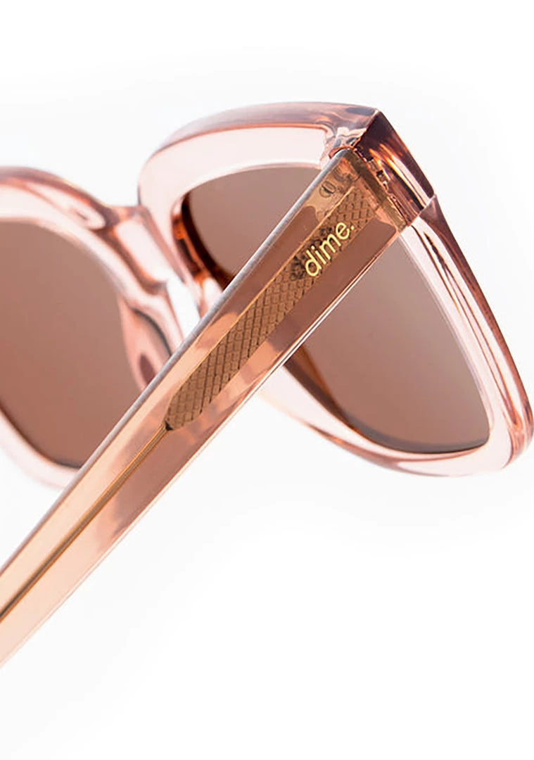 Dime Optics X Les Do Makeup EPTX Sunglasses In Vintage Crystal/Brown 9 Dime Optics X Les Do Makeup EPTX Sunglasses In Vintage Crystal/Brown