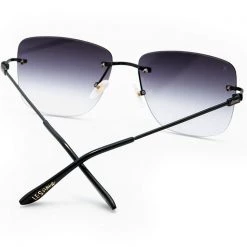 Dime Optics X Les Do Makeup GGG Sunglasses In Black/Grey Gradient New