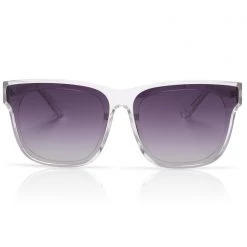 Dime Optics New X Sssniperwolf 001 Sunglasses In Clear/Grey Gradient