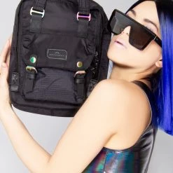 Doughnut Official Bags X Gamescape Series Macaroon Mini Backpack In Black