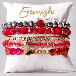 Erimish Crushed Peppermint Bracelet Stack