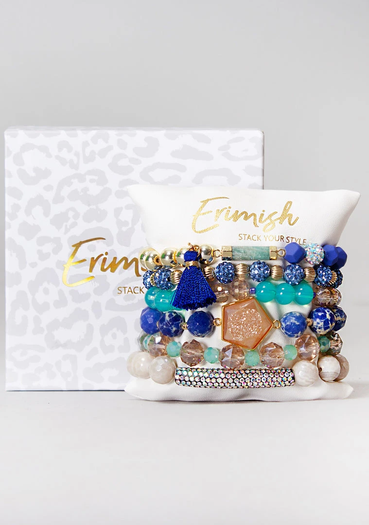 Erimish Sea Breeze Bracelet Stack 3 Erimish Sea Breeze Bracelet Stack