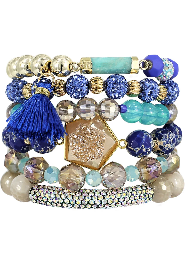 Erimish Sea Breeze Bracelet Stack 4 Erimish Sea Breeze Bracelet Stack