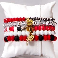 Erimish Queen Of Hearts Bracelet Stack