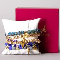 Erimish Royal Sapphire Bracelet Stack Mad World