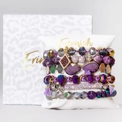 Erimish Lavender Love Bracelet Stack Mad World