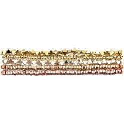 Erimish Accessories 90's Chix Butterfly Wings Stacked Bracelet