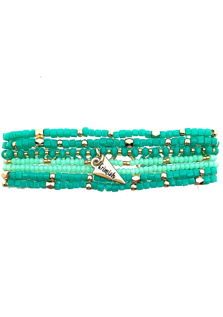 Erimish Into The Sky Lost In Jade Stacked Bracelet