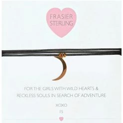 Fraiser Sterling Accessories 3 Wrap Ransom Choker In Black Moon