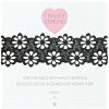 Fraiser Sterling Lacey Daisy Choker In Black