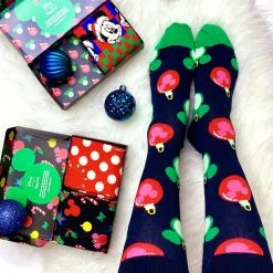 Happy Socks X Disney Christmas Socks 4PK Gift Box Set