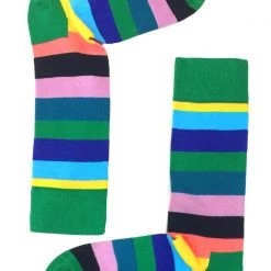 Happy Socks Crayon Striped Party Sock