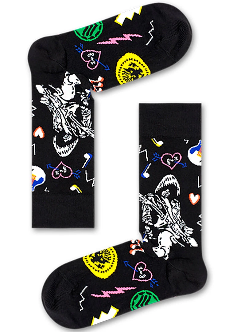 Happy Socks Accessories Linda And Johnny Black Guitar Socks