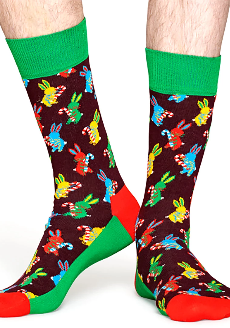 Happy Socks X Macaulay Culkin Christmas Polka Rabbit Sock The Great Fantastic