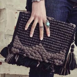 HIPANEMA X AMENAPIH Philly Woven Clutch Purse