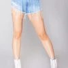 Hot & Delicious Dazzling Diva Rhinestone High Waisted Shorts Women's Festival