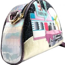Irregular Choice Miami Slice Crossbody Wristlet Bag In Black Bags