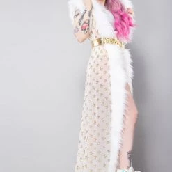 J Valentine Star Struck Sequin Mesh Duster Tea Room Cinema