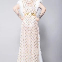 J Valentine Star Struck Sequin Mesh Duster Tea Room Cinema