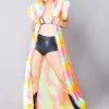 J Valentine New Acid Trip Fur Trimmed Duster 1 J Valentine New Acid Trip Fur Trimmed Duster