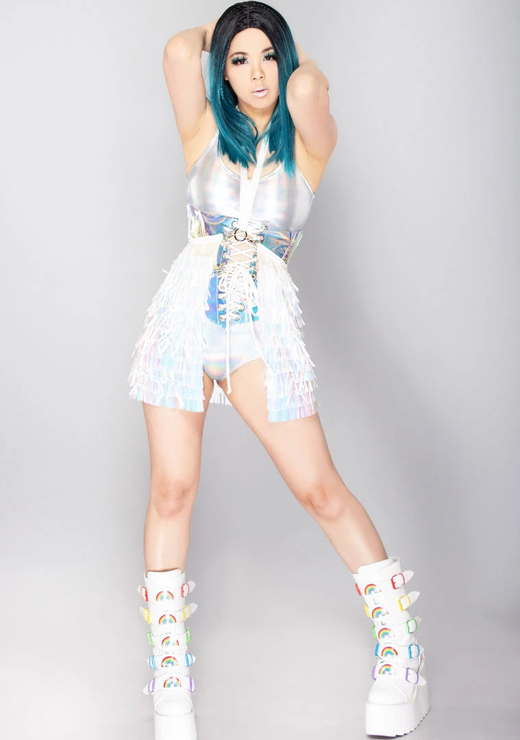 J Valentine LASR Exclusives X LASR Exclusive Feisty Unicorn Blade Sequin Harness Short Gypsy Skirt 5 J Valentine LASR Exclusives X LASR Exclusive Feisty Unicorn Blade Sequin Harness Short Gypsy Skirt