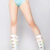 J Valentine Mint Glass Holographic High Cut Short