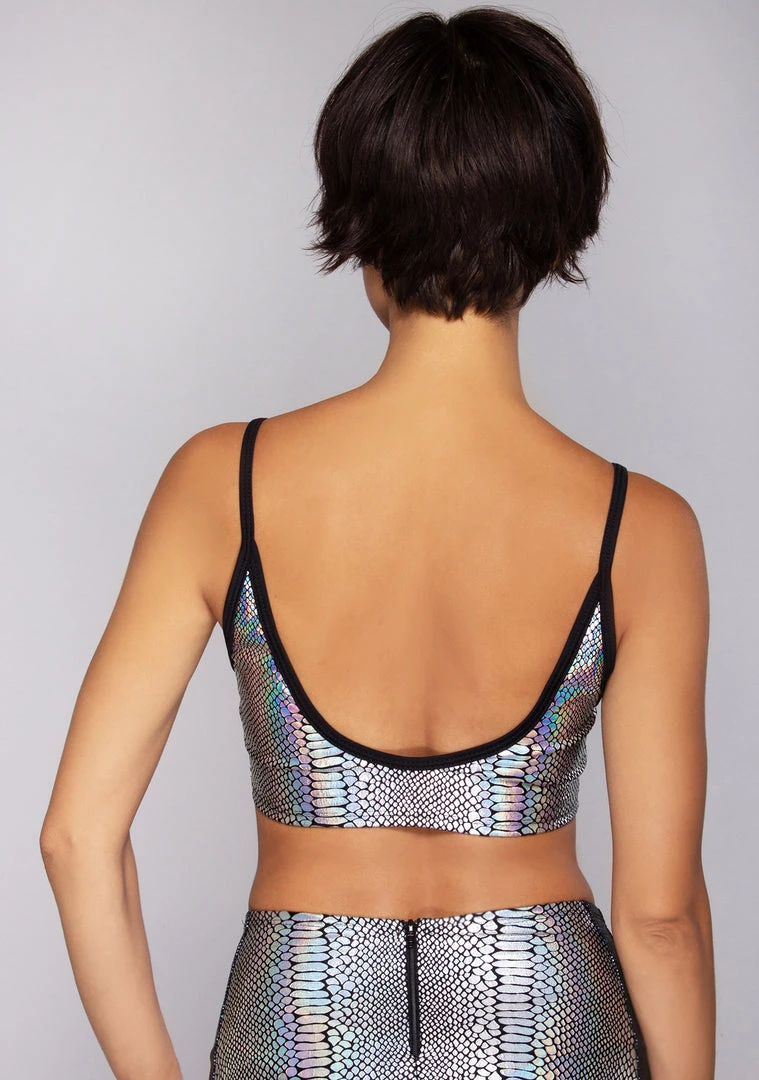 J Valentine Poisonous Metallic Spaghetti Tank In Silver Cobra 4 J Valentine Poisonous Metallic Spaghetti Tank In Silver Cobra