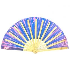 LASR Dreamscape Iridescent Fluid Rave Fan New 8 LASR Dreamscape Iridescent Fluid Rave Fan New