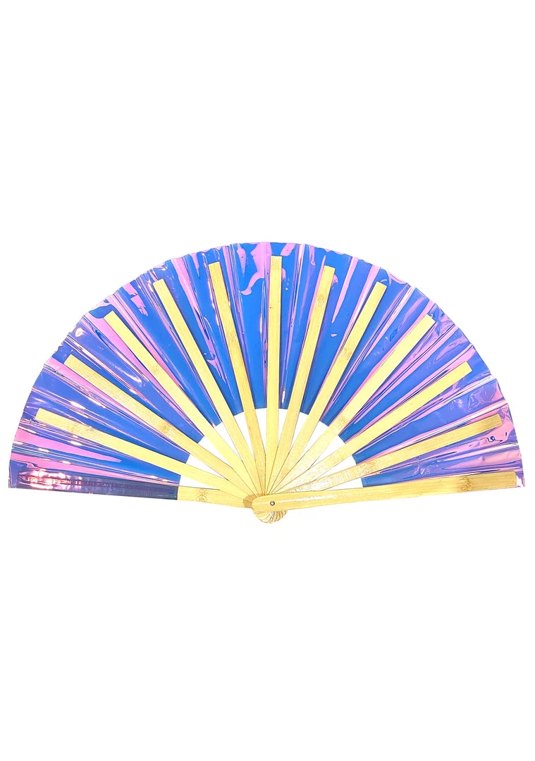 LASR Dreamscape Iridescent Fluid Rave Fan New 5 LASR Dreamscape Iridescent Fluid Rave Fan New