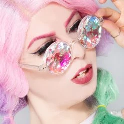 LASR Fifth Dimension Kaleidoscope Rave Sunglasses Mad World